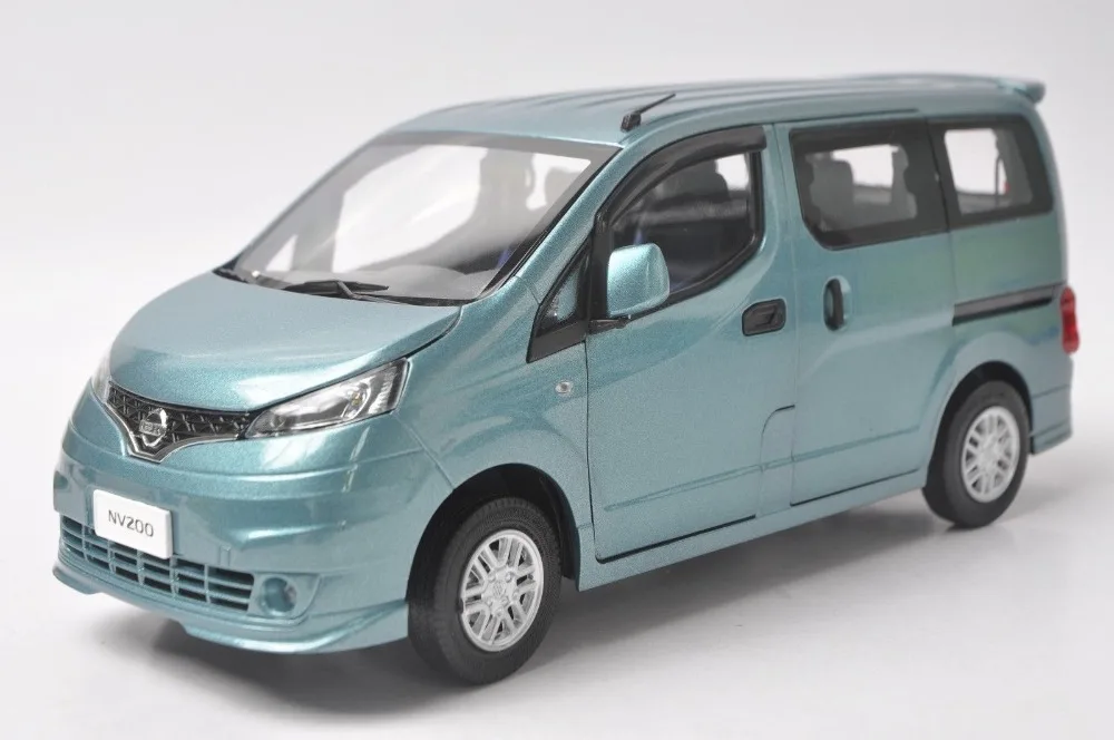 118 Diecast Model for Nissan NV200 Blue MPV Alloy Toy Car Vanin Diecasts & Toy Vehicles from