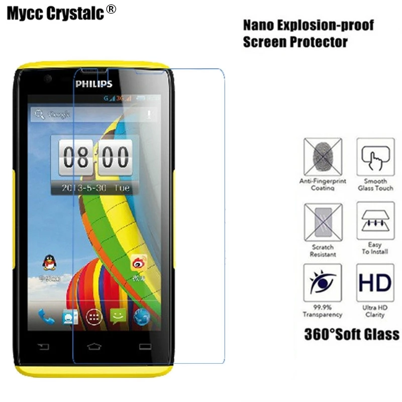 

Mycc crystalc Soft Glass Nano Explosion-proof Screen Protector For Philips W6500 Film