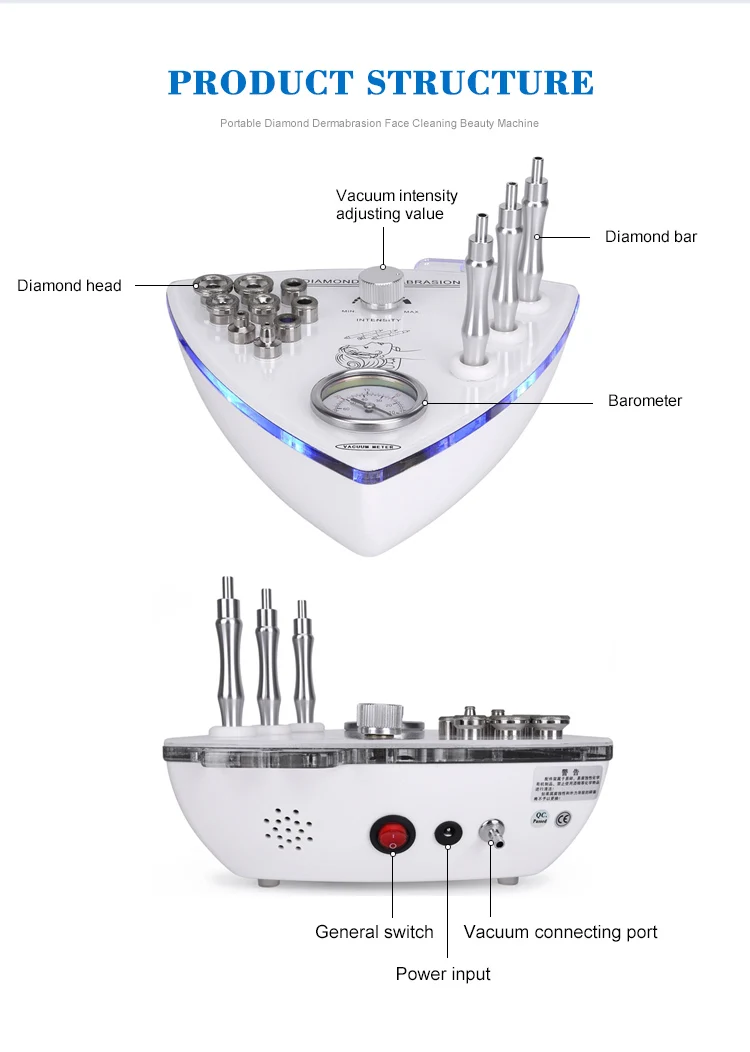 Beauty trend product diamond power peel machine portable diamond microdermabrasion machine for salon