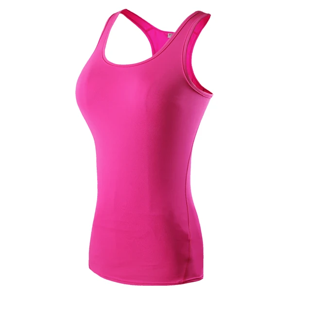 FNMM Women Tight Yoga Sport Vest Sleeveless Quick Drying Fitness Running Vest Top Gym Yoga shirt