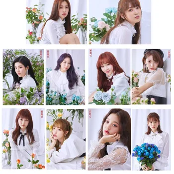 

LOMO Cards 28Pcs/Set With Wood Clips And Hemp Rope Paper Photo Card KPOP Fans Collection Gift