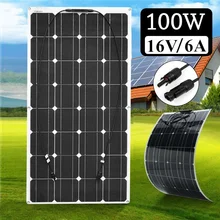 BOGUANG 12V 100W Monocrystalline Flexible Solar Panel For Car/Boat High Quality Flexible Panel Solar 100w China flexible painel solar 12v 25w 4 pcs solar panels 100w solar battery charger chargeur solaire marine yacht boat caravan car camp