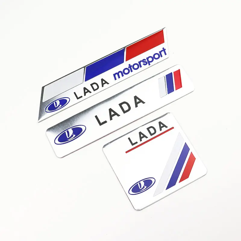 

Car Decoration Stickers Logo 3D Aluminium Emblem Badge Decal For Lada Kalina Granta Priora Lada Niva Largus Samara Car-Styling