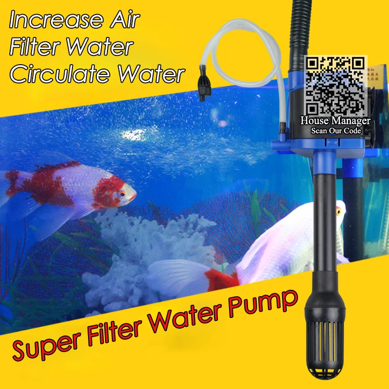 

Submersible Water Pump to flow filter water for aquarium fish tank, Draw Drive Run Water Outlet for filtering circulating system
