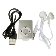 AAAE Топ мини музыкальный MP3 плеер с USB кабель с наушниками, черный/красный/белый/зеленый/фиолетовый/синий/розовый