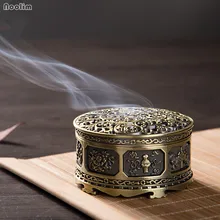 NOOLIM античный из цинкового сплава курильница домашняя печь для ароматерапии предметы буддизма античный ладан держатель домашний декор