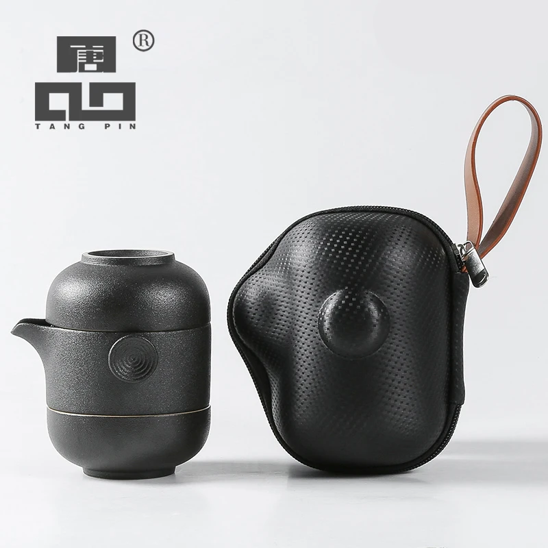 TANGPIN керамика чайник Gaiwan с 2 чашки кофе чай комплект Портативный Путешествия Чайный сервиз, кружка для вина