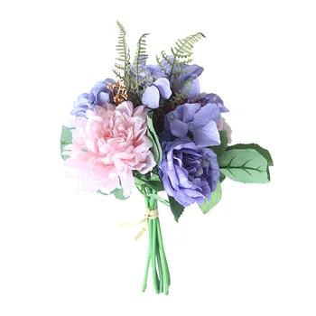 

Free shipping Vintage Silk Flower 3 Bouquet/box Artificial Flowers Fall Peony Wedding Home Party Decoration high quality