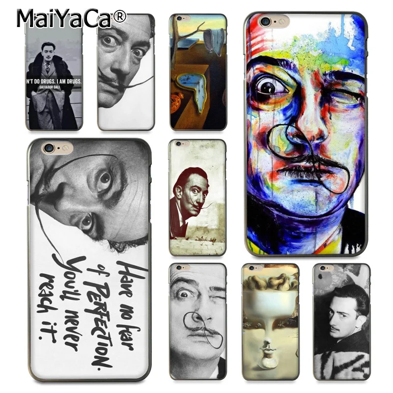 MaiYaCa Salvador Dali Famous painter lovely Phone Accessories Case for Apple iPhone 8 7 6 6S Plus X 5 5S SE 5C Cellphones MaiYaCa Salvador Dali Famous painter lovely Phone Accessories Case for Apple iPhone 8 7 6 6S Plus X 5 5S SE 5C Cellphones