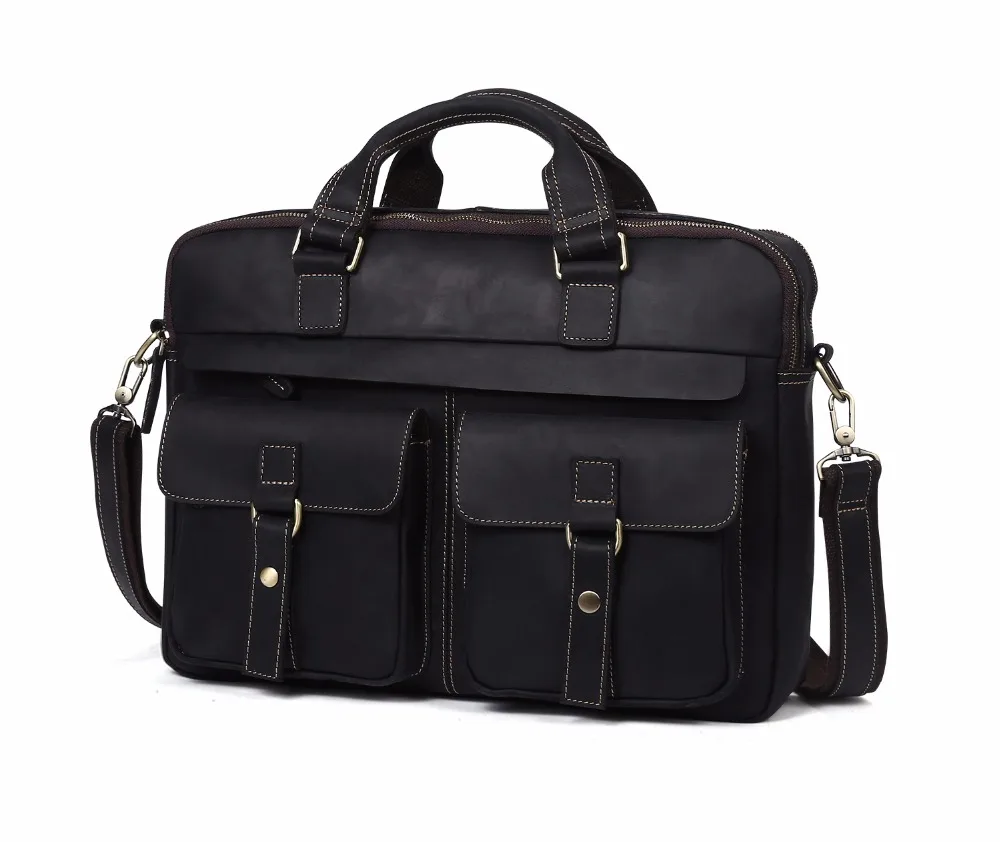 Мужская дипломат сумка для бизнеса из натуральной кожи сумки для ноутбука сумка Компьютерная сумка через плечо мужская кожаная сумка через плечо