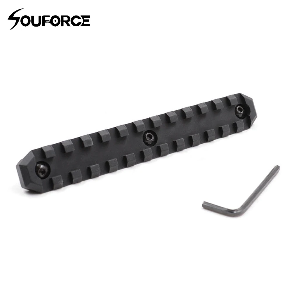 

13 Slots M-lok Section Mount 20mm Picatinny Weaver Rail Base for Rifle Hunting