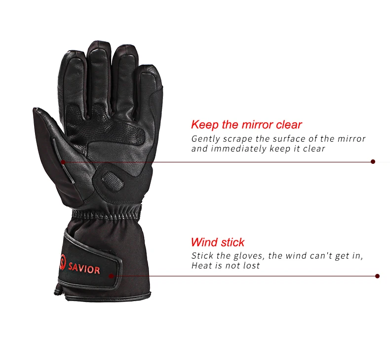 Corridas de Moto Luvas de Pesca Homem de Aquecimento Graus de Couro Salvador Exterior Equitação Bateria Aquecida à Prova d' Água Aquecimento 40 65 En13594 7 High Quality Esporte e Lazer