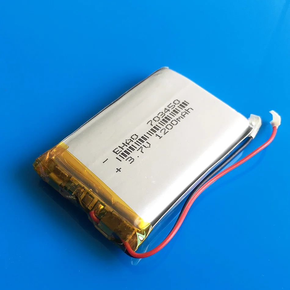 3 7 V 1200mAh Lipo литиевая полимерная аккумуляторная батарея 703450 для MP3 GPS DVD рекордера
