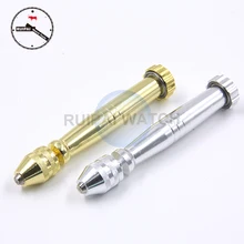 Последний Серебряный/золотой цвет для часов отвёртка тонкое сверло, большой размер ручной инструмент отвертка, буровые шпильки тиски для часовщиков