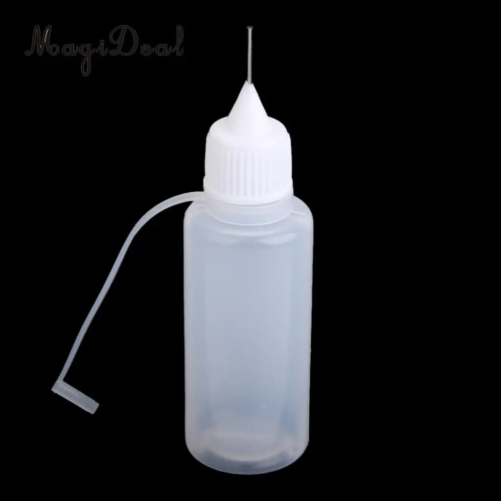 Kesoto 10pcs 10ml Needle Tip Empty Plastic Squeezable Dropper Bottle Liquid Storage Travel Thin Tip Dropper Bottles