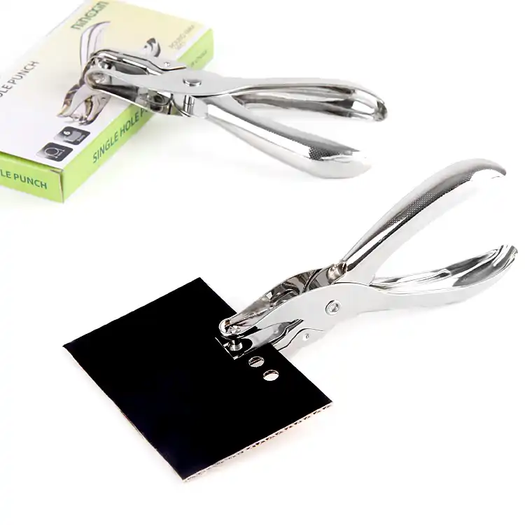 8 feuilles Fonction Office Pro Single Metal Hole Punch 6 mm