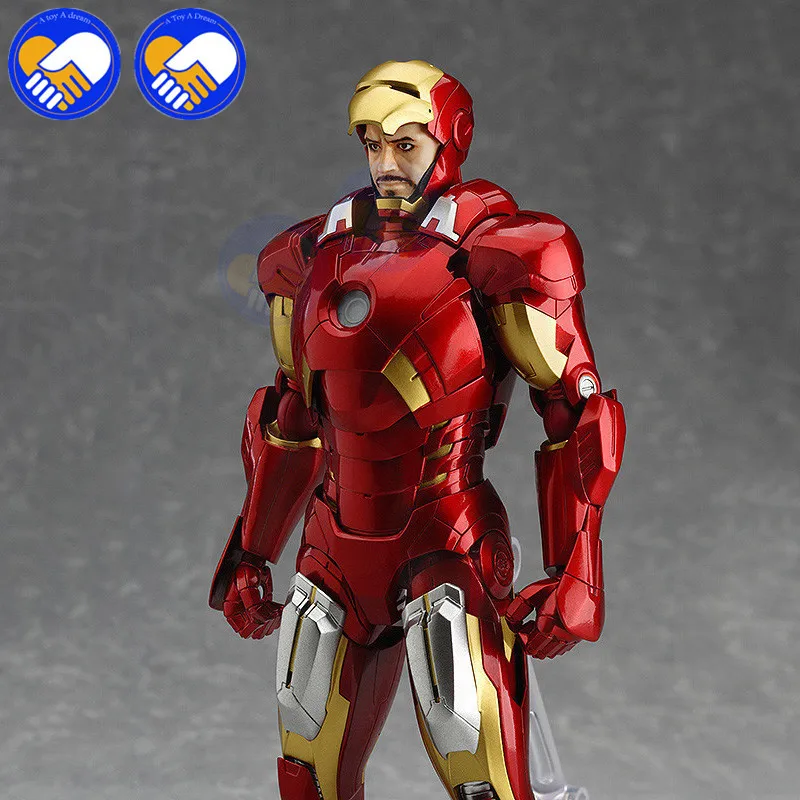Marvel The Avengers Iron Man Max Factory Figma 217 PVC Action Figure Model Toy