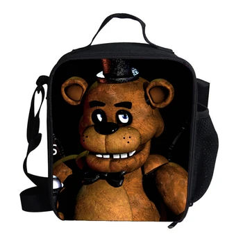 

New Lunch Bag For Kids School Five Nights at Freddy's Lunch Bag Insulated For Girls Boys Children
