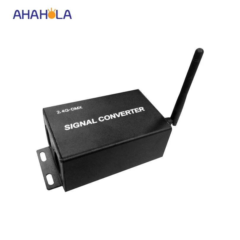 

2.4g wireless dmx relay controller transmit dmx 512 signal to drive led lamps dc 12-24v support 512 channel max distance 200m