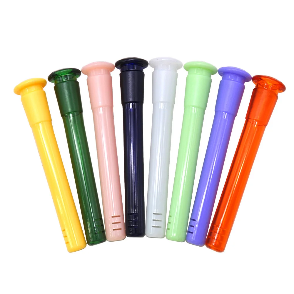 

140MM Acrylic Downstem Diffuser 14mm 18mm Male Female Joint Colorful Acrylic Plastic Down Stem For Glass Banger Water Pipes