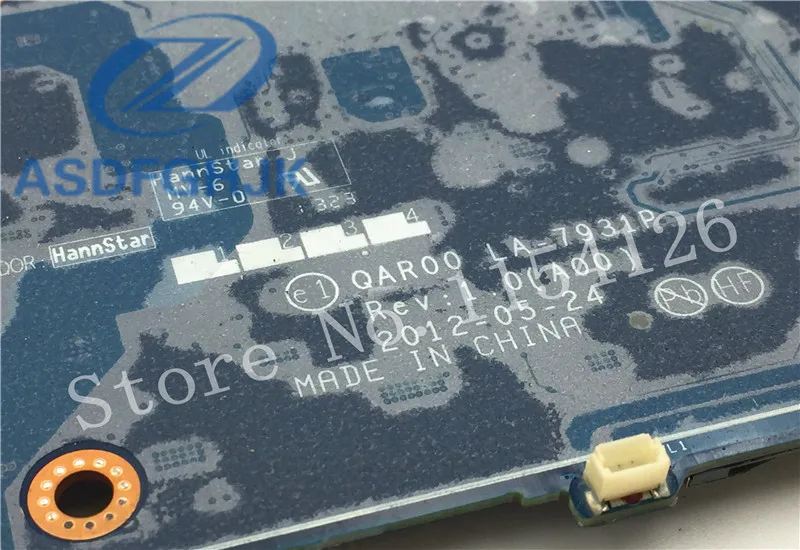 اللوحة المحمول لديل M4700 اللوحة QAR00 35JKV 035JKV CN-035JKV LA-7931P DDR3L غير المتكاملة 100% اختبار موافق