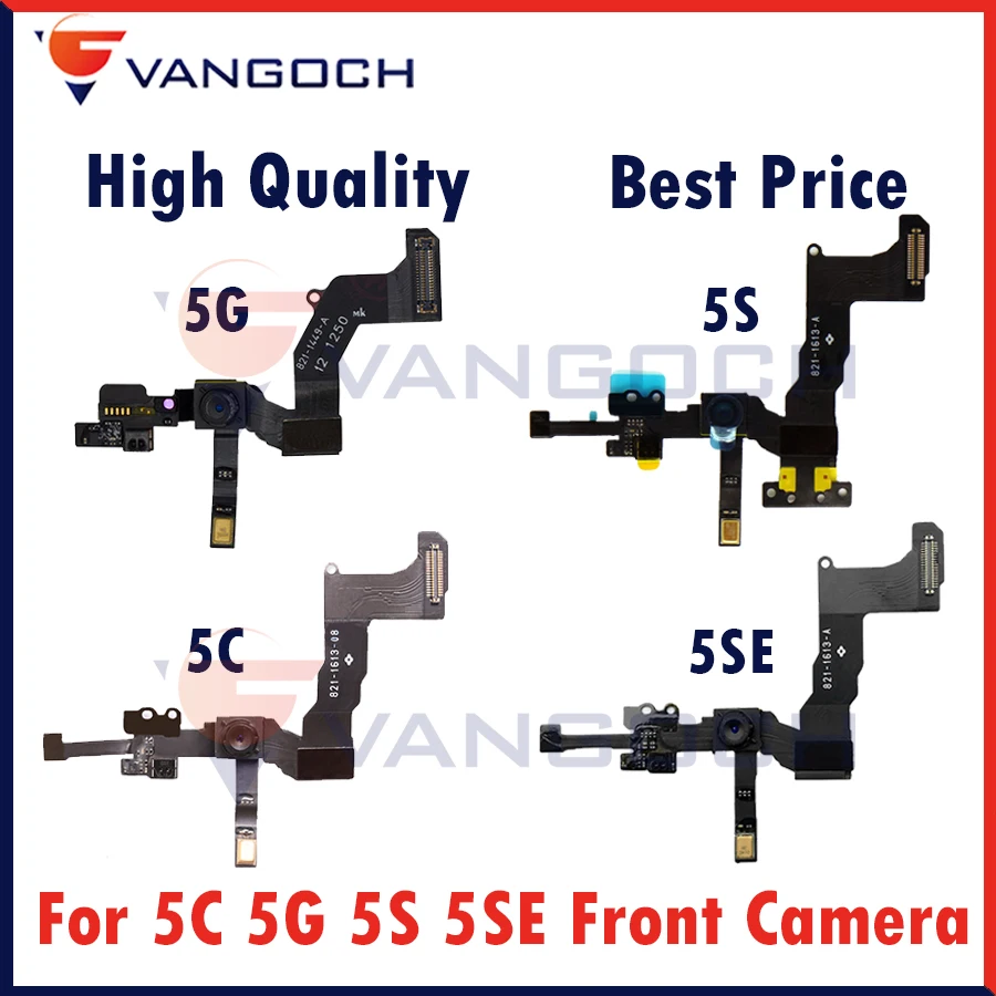 

A+++Best Quality 10pcs/lot For iphone 5 5G 5C 5S 5SE Replacement Front Camera Flex Cable Rear Facing with Light proximity Sensor