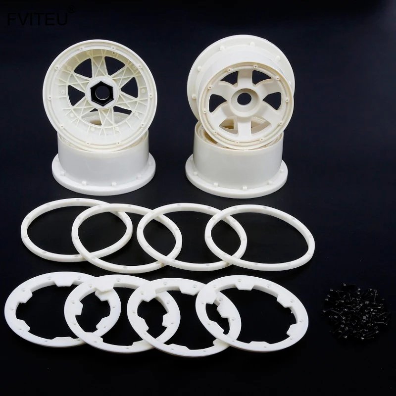 

FVITEU Nylon Wheel Hub and Wheel Rim kits For 1/5 HPI Baja 5T Rovan King Motor