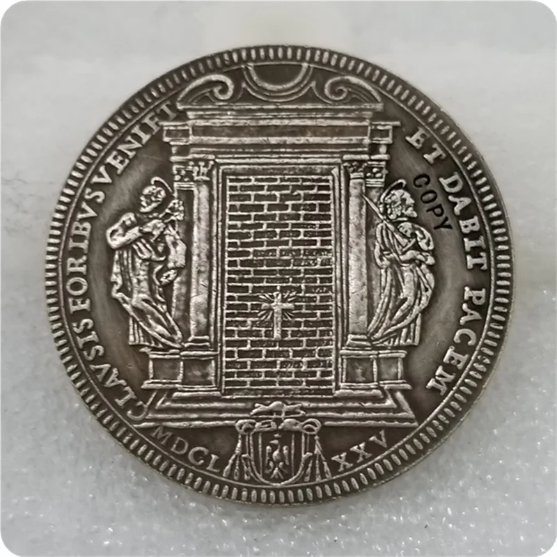 Тип#2: 1675 итальянские Штаты пиастра копия монет
