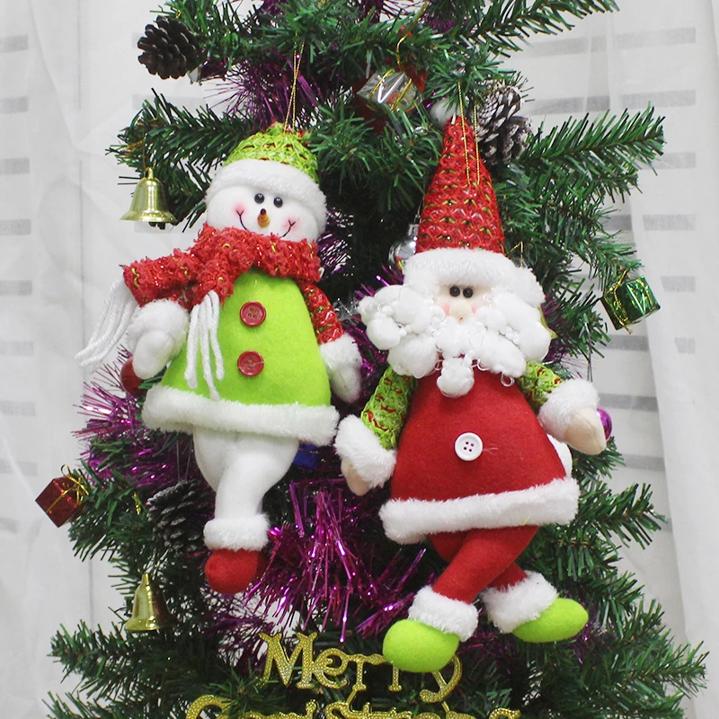 

Christmas decoration doll doll Christmas tree hanging ornaments props Santa snowman doll home decoration party props