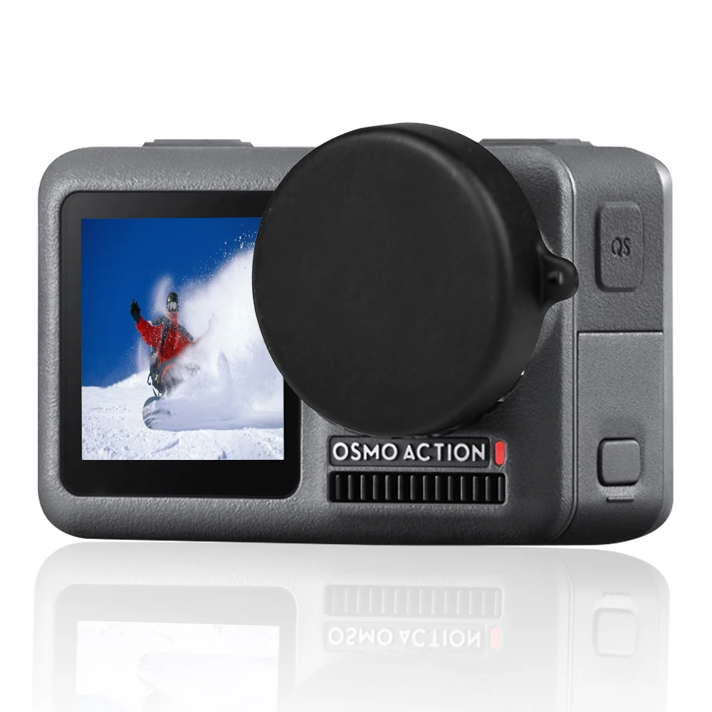 Round Silicone Durable Anti Scratch Protective Case Guard Practical Portable Lens Cap Cover Sports Camera For DJI Osmo Action-4