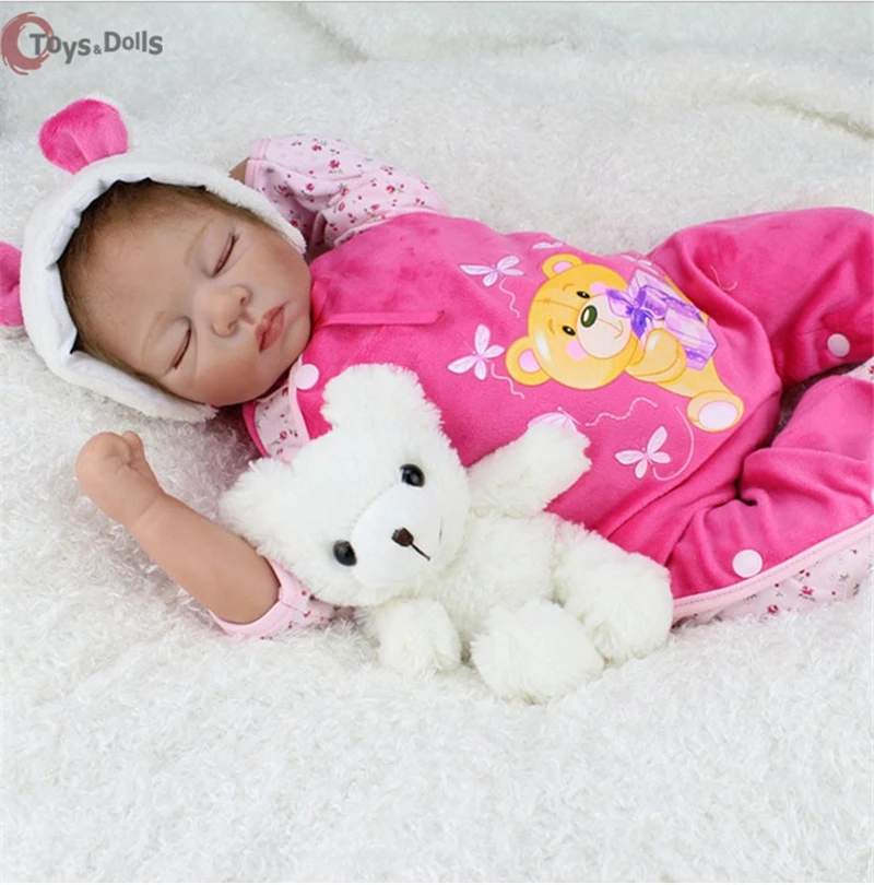 

Soft Body Silicone Reborn Baby Doll Toy For Girls NewBorn Girl Baby Birthday Gift To Child Bedtime Early Education Toy Jouet