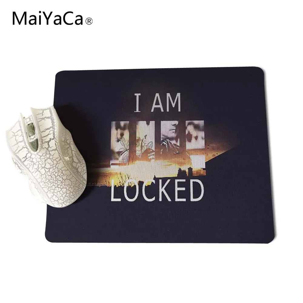 MaiYaCa I AM SHER заблокированный Шерлок Холмс BBC компьютерный коврик для мыши Коврик для мыши для украшения рабочего стола Нескользящий Резиновый коврик 220 мм X 180 мм X 2 мм