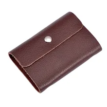 2016 New Arrival Fashion PU Leather Card Pack For Bank Card ID Holders Vintage Solid Dec13