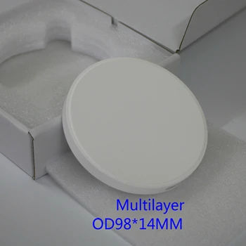 

Dental Multilayer Zirconia Block for Wieland Open System Cad Cam ML Zirconia Discs Dental Lab Materials