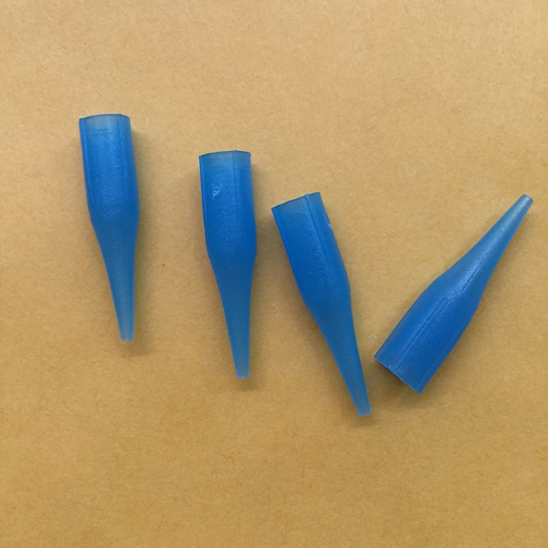 200 pcs 1RL Disposable Tattoo Permanent makeup needle tips Traditional needle caps Nozzle For Eyebrow Lip Tattoo Machine Pen