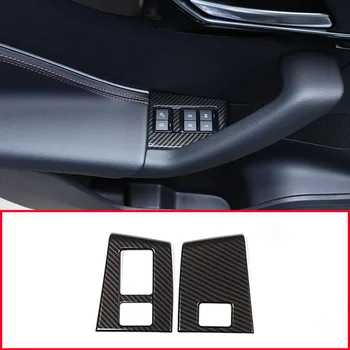

2 pcs Carbon Fiber Style ABS Seat Memory Lock Switch Button Cover Trim For Jaguar F-Pace X761 for Left Handle Drive