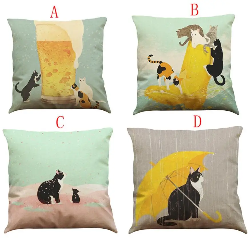 43 43cm cushion cover cat sofa bed home decoration 43 43cm cushion cover cat sofa bed home decoration