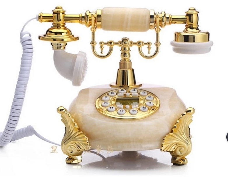 Ms8200a Fashion Phone Antique Telephone Natural Jade Household/caller