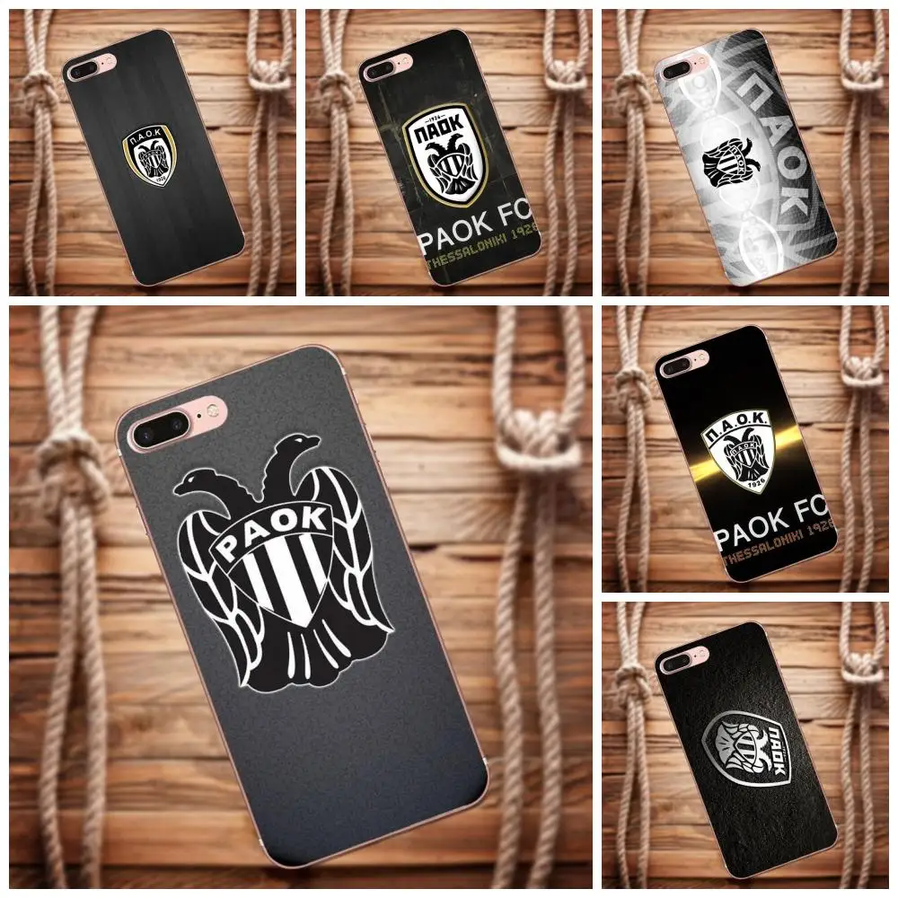 

Vvcqod Paok Fc Thessaloniki For Apple iPhone 4 4S 5 5C 5S SE 6 6S 7 8 Plus X For Moto G G2 G3 TPU Custom Design