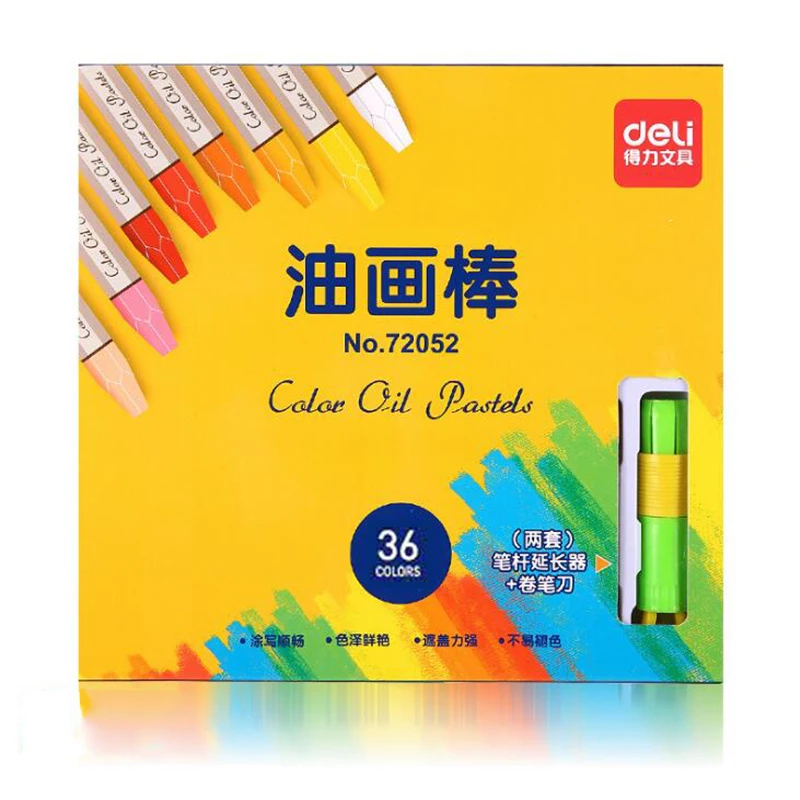 

36 Colored Non-toxic Art Colorful Crayon Pen Kid Student School Suppied Painting Draw Painted Marker Pencil Writing Stationery