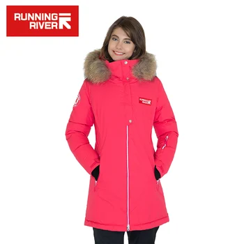 

RUNNING RIVER Brand Women Hooded Mid-thigh Outdoor Jacket 5 Colors 5 Sizes High Quality Winter Down Jackets For Woman #D6155