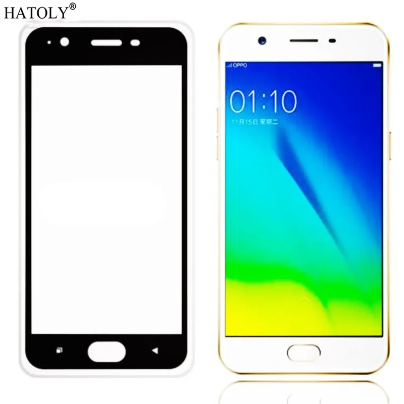 Защита экрана Полное стекло OPPO A57 полное покрытие закаленное защитная пленка |