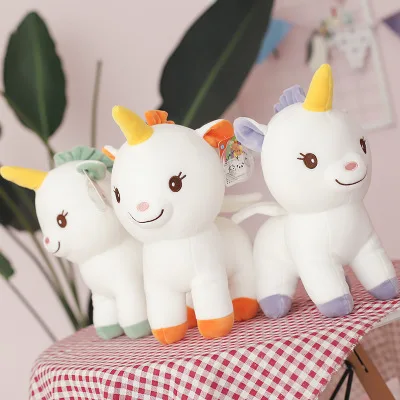 

33cm Cute Angel Unicorn Plush Toy Animal Horse Unicorn Stuffed Plush Doll Sleeping Appease Toy For Children Kids Gift