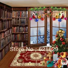 Christmas atmosphere 8’x8′ CP Computer-painted Scenic Photography Background Photo Studio Backdrop DGX-455