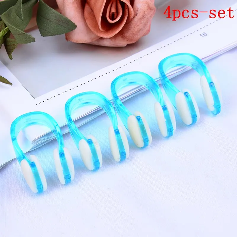 4pcs/lot Durable No-skid Soft Silicone Steel Wire Nose Clip for Swimming Diving Swimming Nose Clip Water Sports