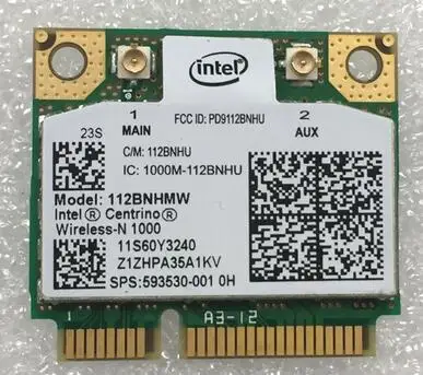 Wifi карта для Intel wireless-n Link1000 112BNHMW Половина мини Pci-e беспроводная карта SPS: 593530-001 для hp DV5 DV6 DV7 ноутбука
