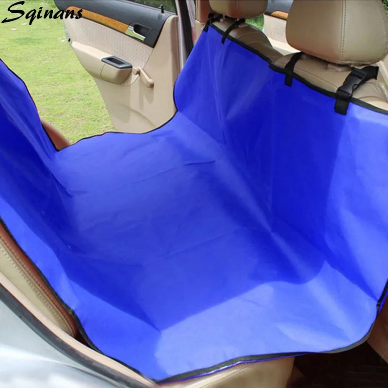 Sqinans собачий чехол для сиденья автомобиля багажник водонепроницаемый переноска для домашних животных автомобильное заднее сиденье Оксфорд складной коврик протектор с пояс