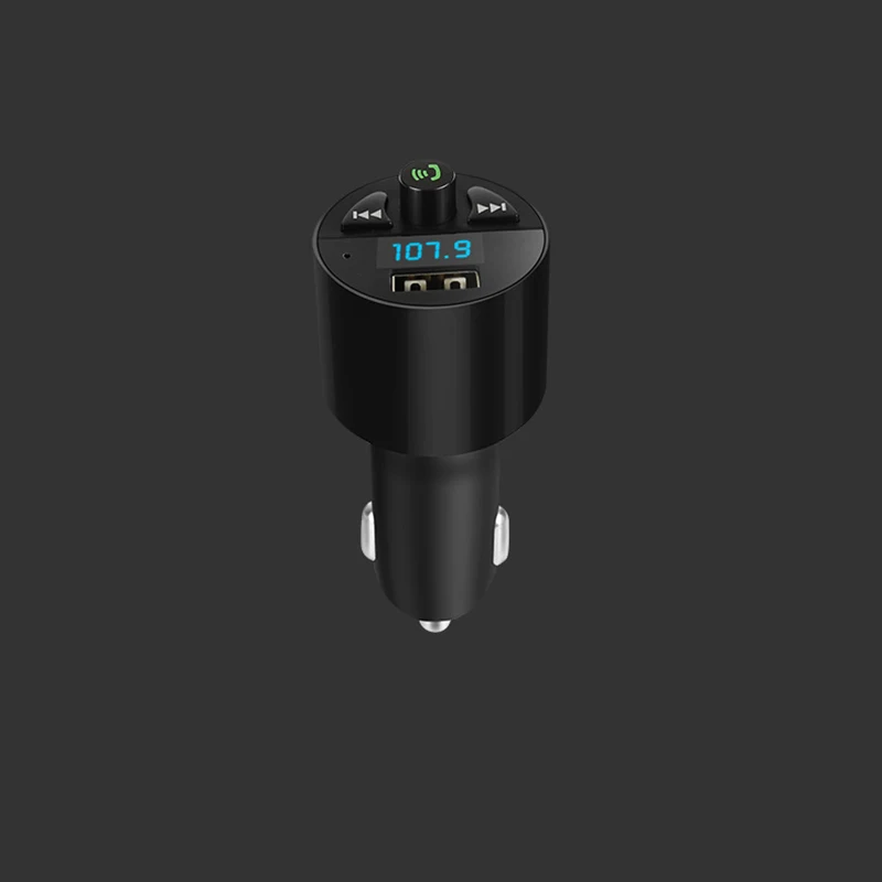 

Thbelieve 2PCS USB Car Charger Free Calling Bluetooth Car-Chargers Support Music Player LEd Display Smartphone Auto Charging