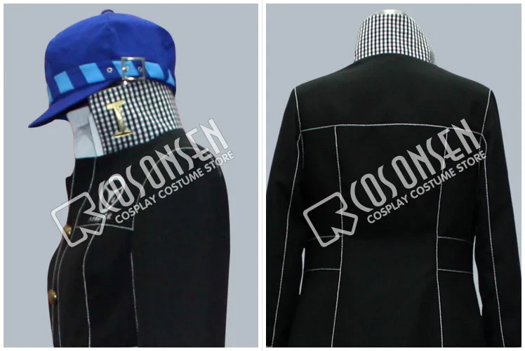 Костюм для косплея ONSEN Persona 4 Naoto Shirogane костюм с синей шляпой|cosplay costume|uniform cosplaypersona |