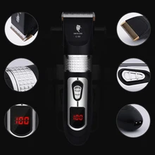 Профессиональный Электрический триммер волос бороды бритвы Перезаряжаемые машинка для стрижки волос Титан Ножи машина для стрижки волос